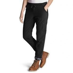 Eddie Bauer Polar Fleece-Lined Pull-On Pants women’s 8 $90 msrp cold weather